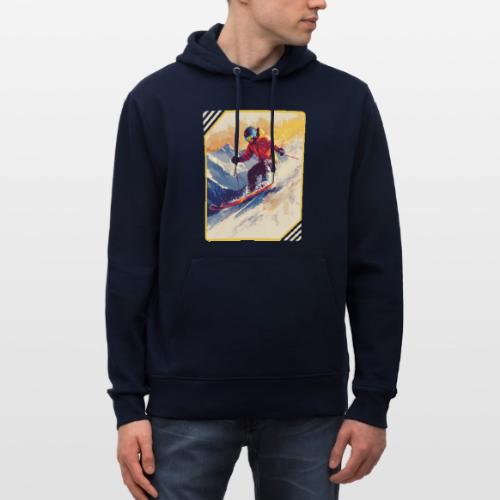 Skiing Through Snow Dreams - Heavyweight Unisex Hoodie CRUISER by Stanley/Stella