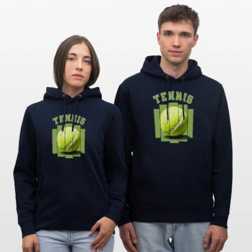 Tennis Minimal - Heavyweight Unisex Hoodie CRUISER by Stanley/Stella