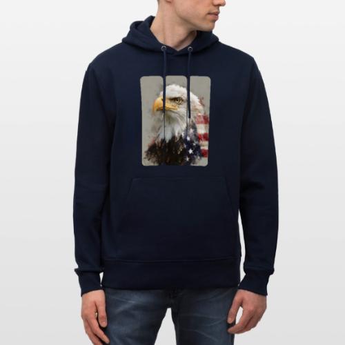 USA: Eagle of the Free - Heavyweight Unisex Hoodie CRUISER by Stanley/Stella