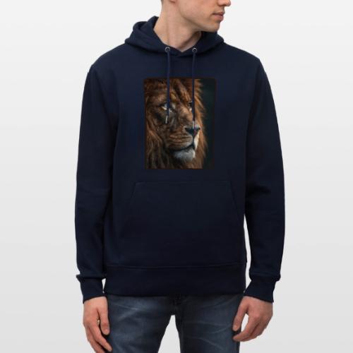 Lion Portrait Majestic Wildlife Design - Heavyweight Unisex Hoodie CRUISER by Stanley/Stella