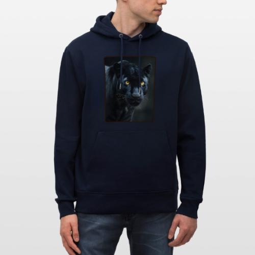 Black Panther Glowing Eyes Design - Heavyweight Unisex Hoodie CRUISER by Stanley/Stella
