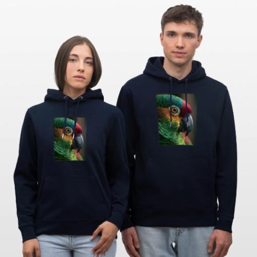 Colorful Parrot Close-Up Design - Heavyweight Unisex Hoodie CRUISER by Stanley/Stella