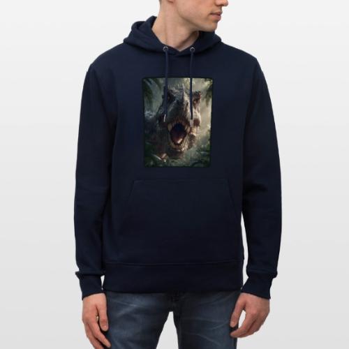 T Rex Jungle Roar Design - Heavyweight Unisex Hoodie CRUISER by Stanley/Stella