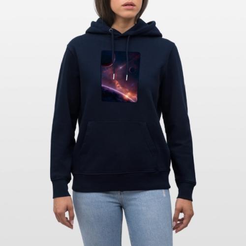 Cosmic Sunset Nebula Space Art - Heavyweight Unisex Hoodie CRUISER by Stanley/Stella
