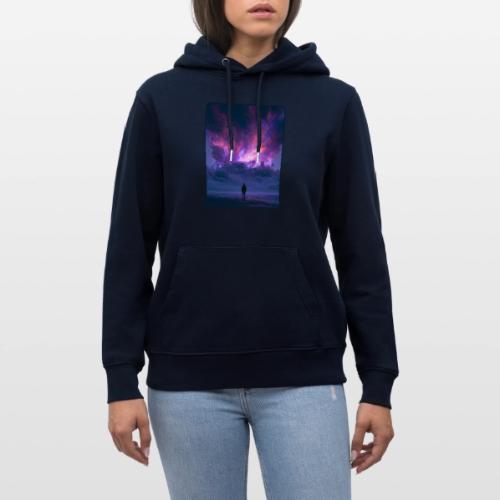 Cosmic Supernova Night Design - Heavyweight Unisex Hoodie CRUISER by Stanley/Stella