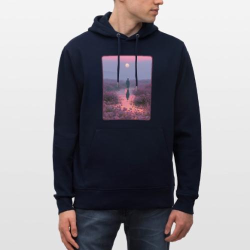 Ethereal Sunset Flower Field Art - Heavyweight Unisex Hoodie CRUISER by Stanley/Stella