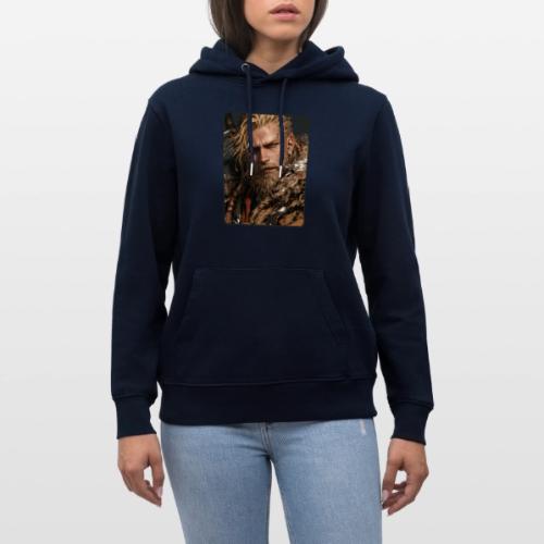 Battle-Scarred Viking Warrior - Heavyweight Unisex Hoodie CRUISER by Stanley/Stella