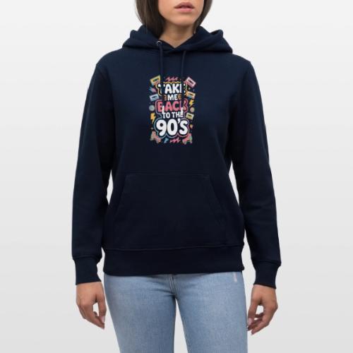 Retro 90s Take Me Back Graphic Art - Heavyweight Unisex Hoodie CRUISER by Stanley/Stella