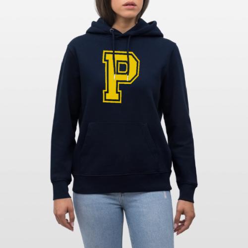 Letter P – Capital Athletic Alphabet Monogram - Heavyweight Unisex Hoodie CRUISER by Stanley/Stella