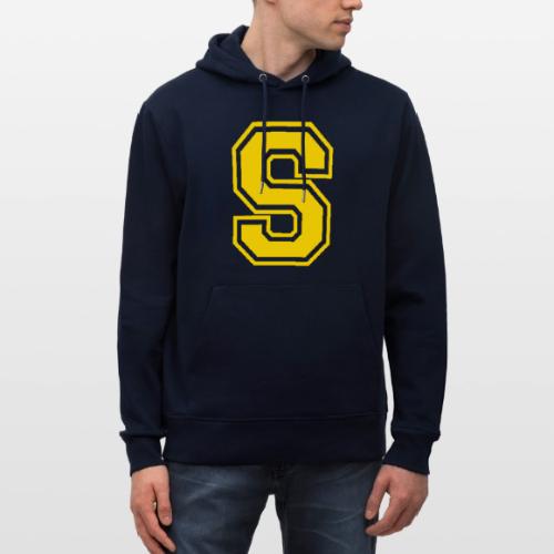 Letter S – Capital Athletic Alphabet Monogram - Heavyweight Unisex Hoodie CRUISER by Stanley/Stella