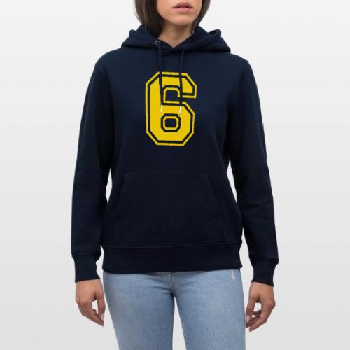 Number 6 in a classic athletic collegiate font - Heavyweight Unisex Hoodie CRUISER by Stanley/Stella
