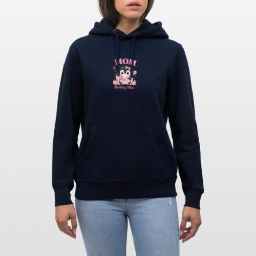 Cute Penguin Birthday Mom Kawaii Cake Balloon Gift - Heavyweight Unisex Hoodie CRUISER by Stanley/Stella