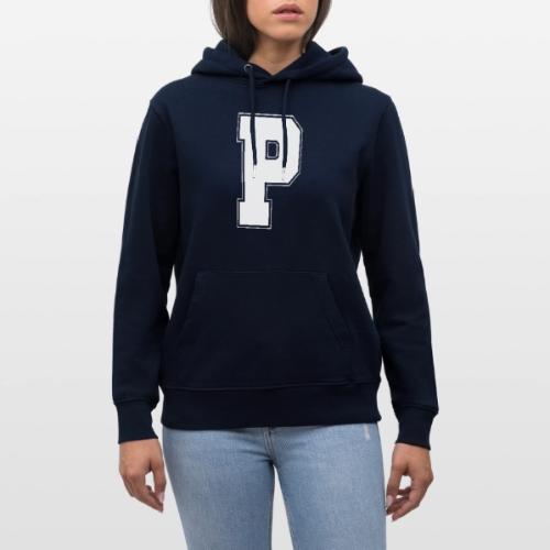 White Letter P – Varsity Alphabet Monogram - Heavyweight Unisex Hoodie CRUISER by Stanley/Stella