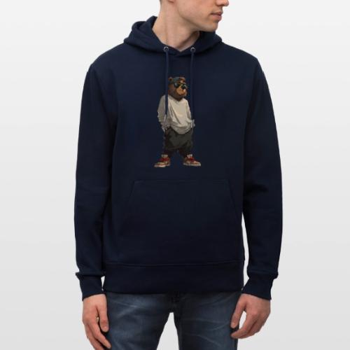Urban Streetwear Bear Cool Apparel Design - Heavyweight Unisex Hoodie CRUISER by Stanley/Stella