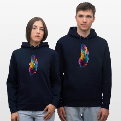Spectrum Feather Flow - Heavyweight Unisex Hoodie CRUISER by Stanley/Stella