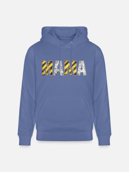 Industrial Hazard Mama Letters - Heavyweight Unisex Hoodie CRUISER by Stanley/Stella - bright blue