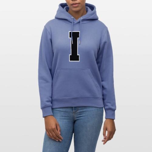 Varsity Letter I Collegiate Monogram - Heavyweight Unisex Hoodie CRUISER by Stanley/Stella