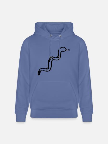 Snake - Poison - Heavyweight Unisex Hoodie CRUISER by Stanley/Stella - bright blue