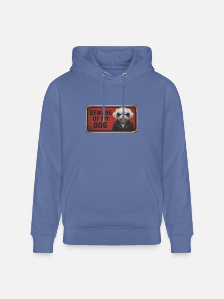 Beware of my dog - Heavyweight Unisex Hoodie CRUISER by Stanley/Stella - bright blue