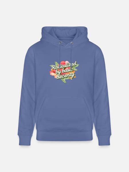 Radicalized by Basic Decency - Heavyweight Unisex Hoodie CRUISER by Stanley/Stella - bright blue