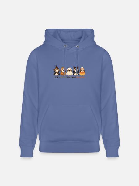 Halloween Shih Tzu Crew - Heavyweight Unisex Hoodie CRUISER by Stanley/Stella - bright blue