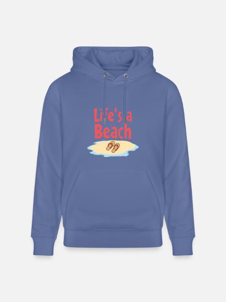 Life's a Beach Sandals Illustration - Heavyweight Unisex Hoodie CRUISER by Stanley/Stella - bright blue