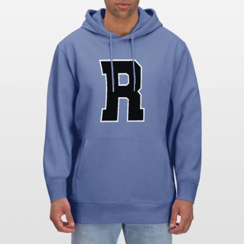 Varsity Letter R Athletic Monogram - Heavyweight Unisex Hoodie CRUISER by Stanley/Stella