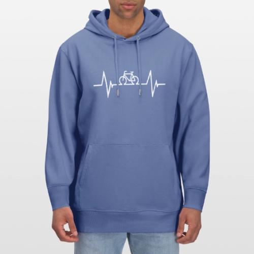 Bicycle Hearbeat - Heavyweight Unisex Hoodie CRUISER by Stanley/Stella