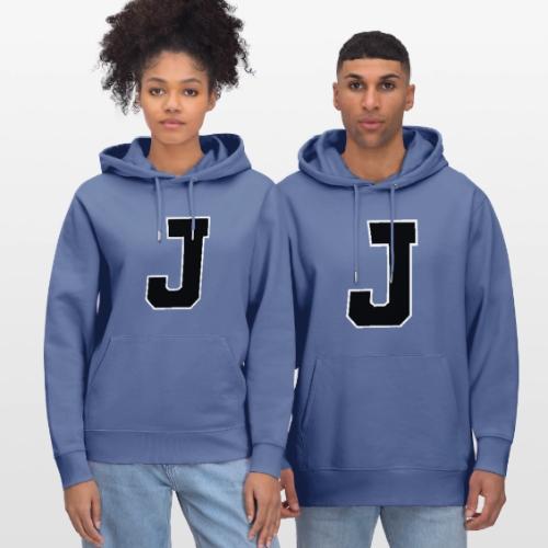 Varsity Letter J Athletic Alphabet Graphic - Heavyweight Unisex Hoodie CRUISER by Stanley/Stella