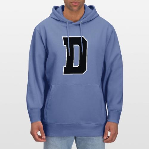 Varsity Letter D Athletic Alphabet Design - Heavyweight Unisex Hoodie CRUISER by Stanley/Stella