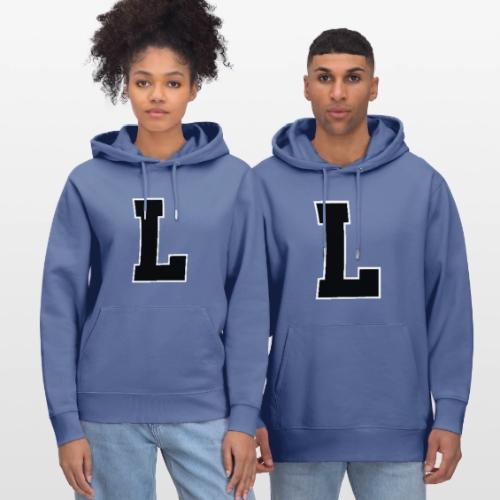 Varsity Letter L Athletic Monogram - Heavyweight Unisex Hoodie CRUISER by Stanley/Stella