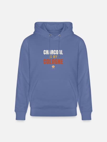 Charcoal Is My Cologne BBQ - Heavyweight Unisex Hoodie CRUISER by Stanley/Stella - bright blue