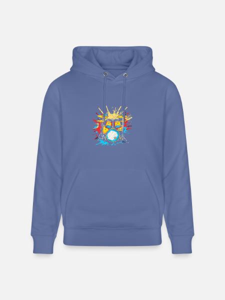 Drum Kit Steamwave - Heavyweight Unisex Hoodie CRUISER by Stanley/Stella - bright blue