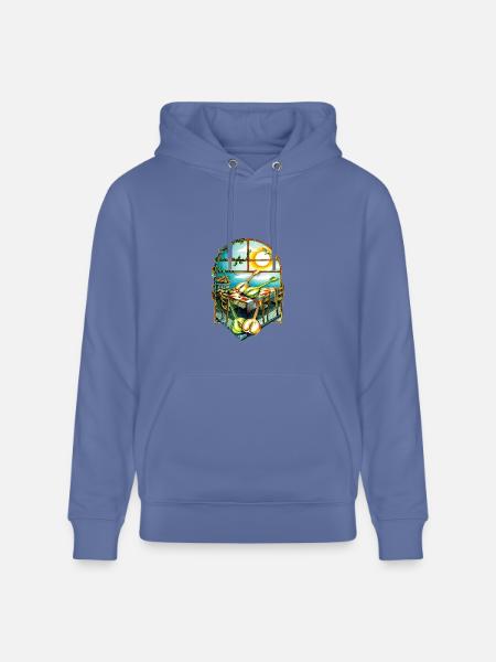 Rustic Sunrise Kitchen Scene - Heavyweight Unisex Hoodie CRUISER by Stanley/Stella - bright blue