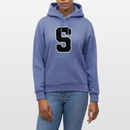 Varsity Letter S Collegiate Alphabet Art - Heavyweight Unisex Hoodie CRUISER by Stanley/Stella