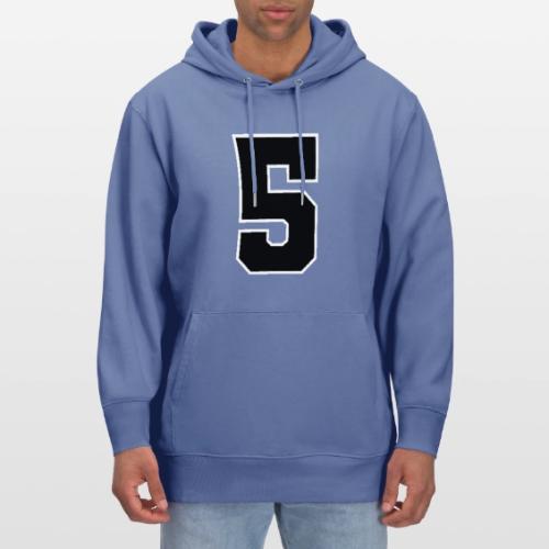 Varsity Number 5 Athletic Design - Heavyweight Unisex Hoodie CRUISER by Stanley/Stella