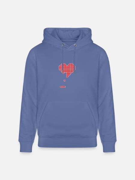 Broken heart - Heavyweight Unisex Hoodie CRUISER by Stanley/Stella - bright blue