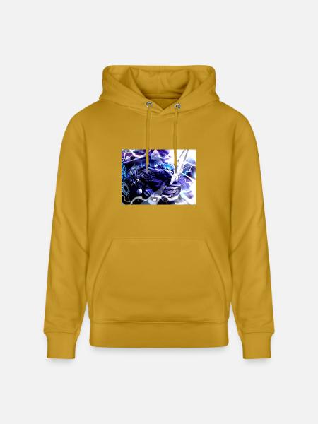 Moonlit Oni Blade - Heavyweight Unisex Hoodie CRUISER by Stanley/Stella - ochre