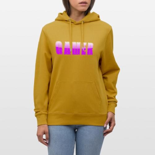 Gamer Purple Glossy Collegiate Design - Heavyweight Unisex Hoodie CRUISER by Stanley/Stella