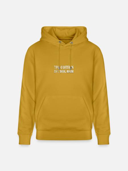 Dog Hair Cotton Blend Tee - Heavyweight Unisex Hoodie CRUISER by Stanley/Stella - ochre