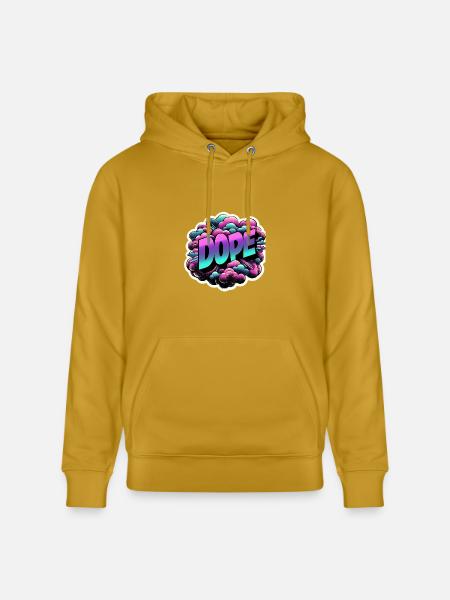 Dope Graffiti Cloud Burst - Heavyweight Unisex Hoodie CRUISER by Stanley/Stella - ochre