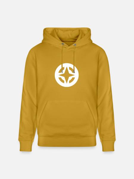 Compass Star Circular Emblem - Heavyweight Unisex Hoodie CRUISER by Stanley/Stella - ochre