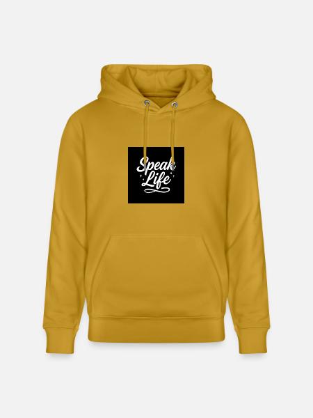 Speak Life – Inspirational Christian Quote - Heavyweight Unisex Hoodie CRUISER by Stanley/Stella - ochre