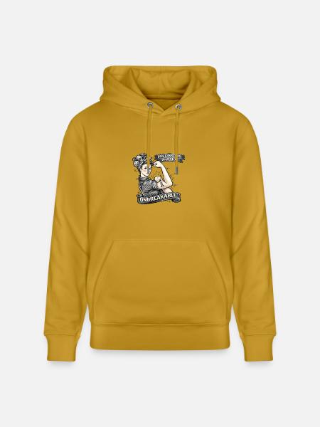 Parkinson Warrior Unbreakable - Heavyweight Unisex Hoodie CRUISER by Stanley/Stella - ochre