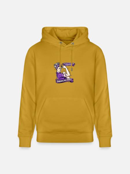 Unbreakable Sjögren's Warrior - Heavyweight Unisex Hoodie CRUISER by Stanley/Stella - ochre