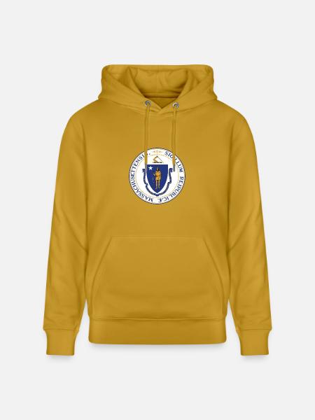 Massachusetts - Heavyweight Unisex Hoodie CRUISER by Stanley/Stella - ochre