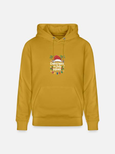 Christmas in July Squad - Heavyweight Unisex Hoodie CRUISER by Stanley/Stella - ochre