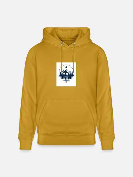Silent Pines - Heavyweight Unisex Hoodie CRUISER by Stanley/Stella - ochre