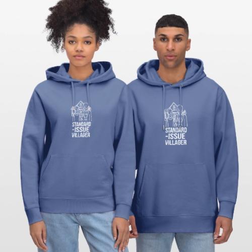 Standard-Issue Villagers (White on Color) - Heavyweight Unisex Hoodie CRUISER by Stanley/Stella