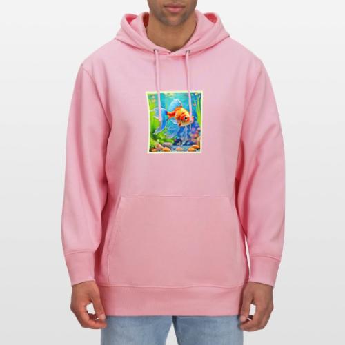 Colorful Tank Goldfish Design - Heavyweight Unisex Hoodie CRUISER by Stanley/Stella